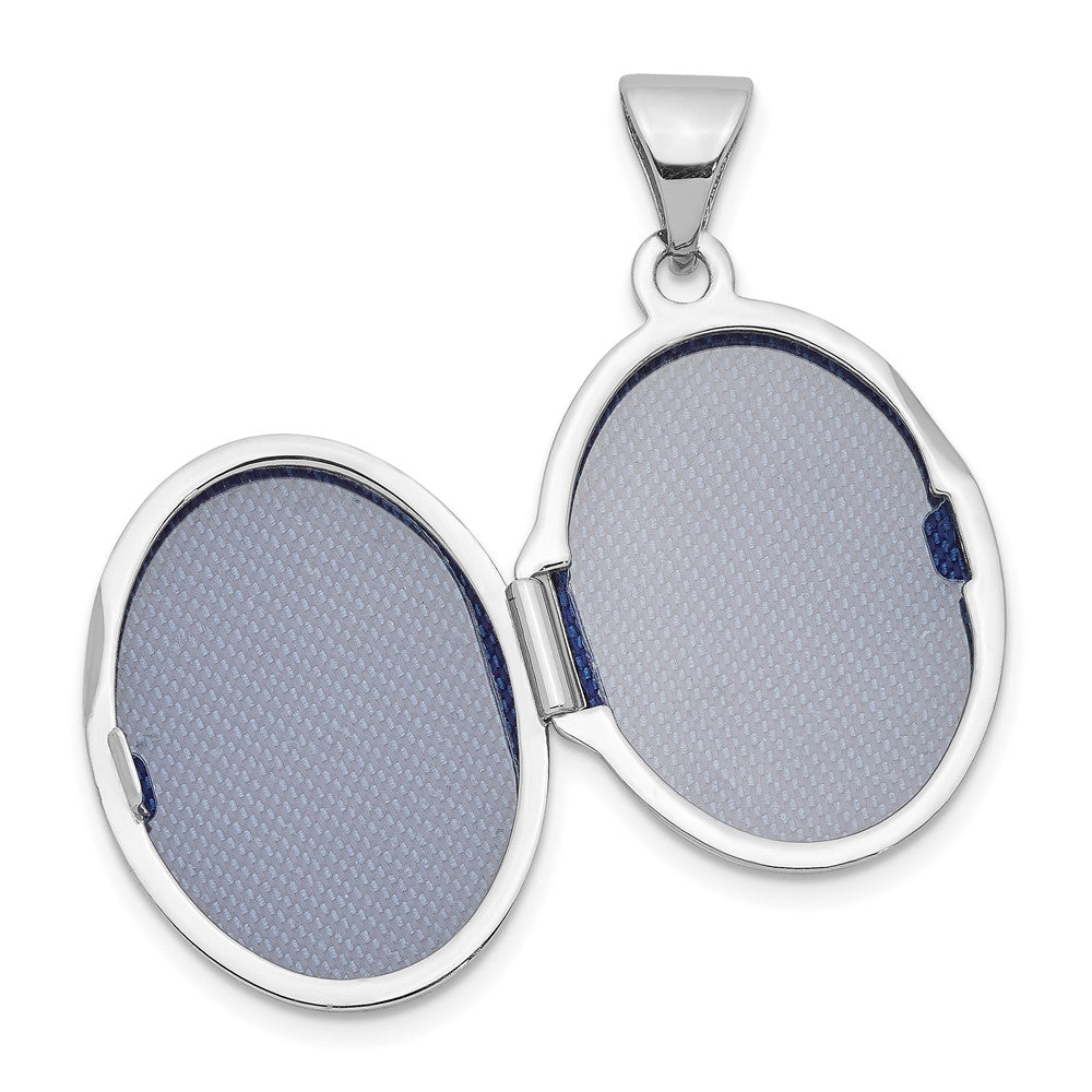 Gold Polished Angel Oval Lockets