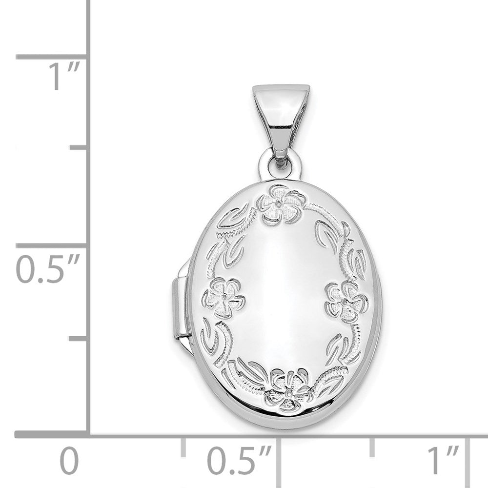 Gold Polished Angel Oval Lockets