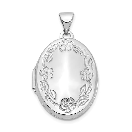 Gold Polished Angel Oval Lockets