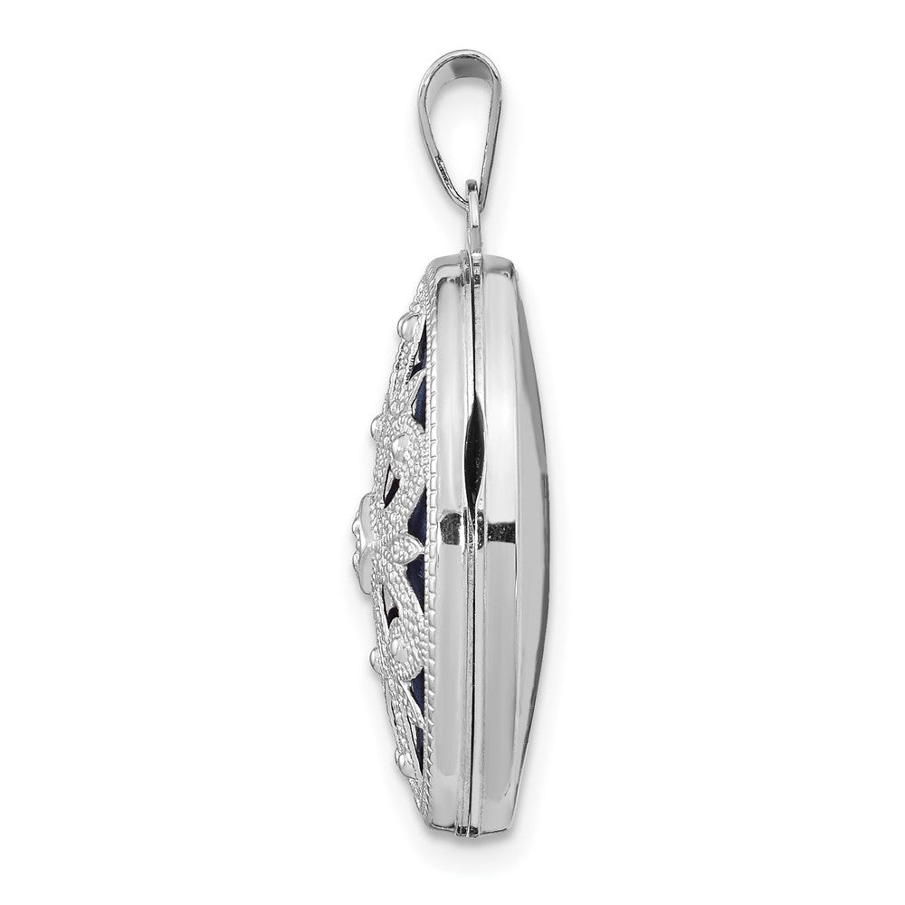 Gold Polished Diamond Oval Lockets