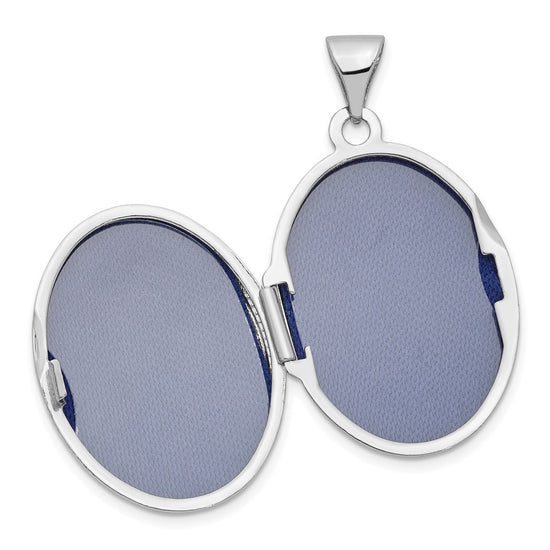 Gold Polished Diamond Oval Lockets