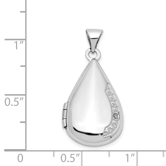Gold Polished Teardrop Lockets