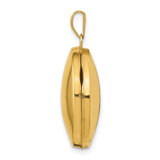 Gold Polished Circle Lockets