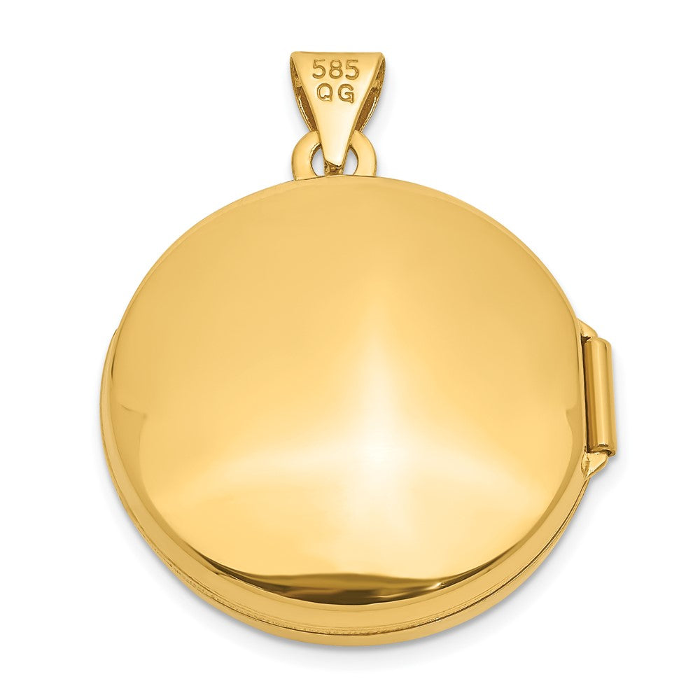 Gold Polished Circle Lockets