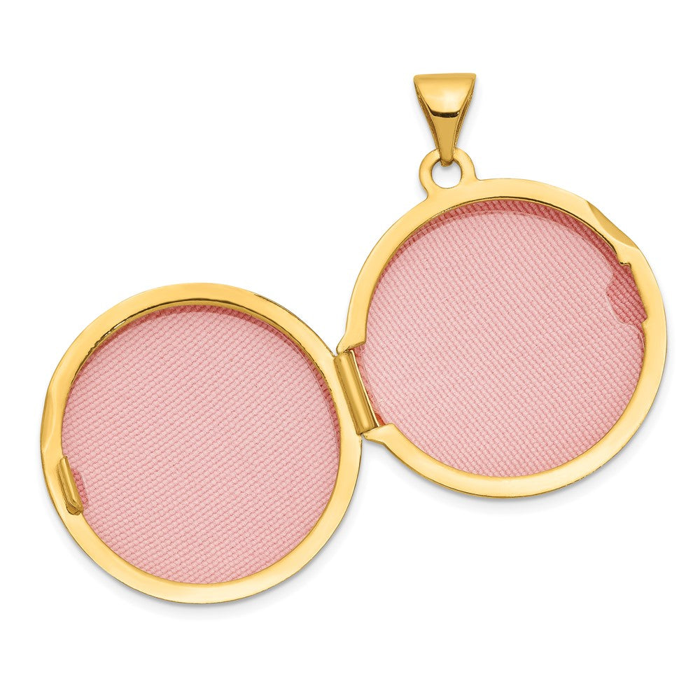 Gold Polished Circle Lockets