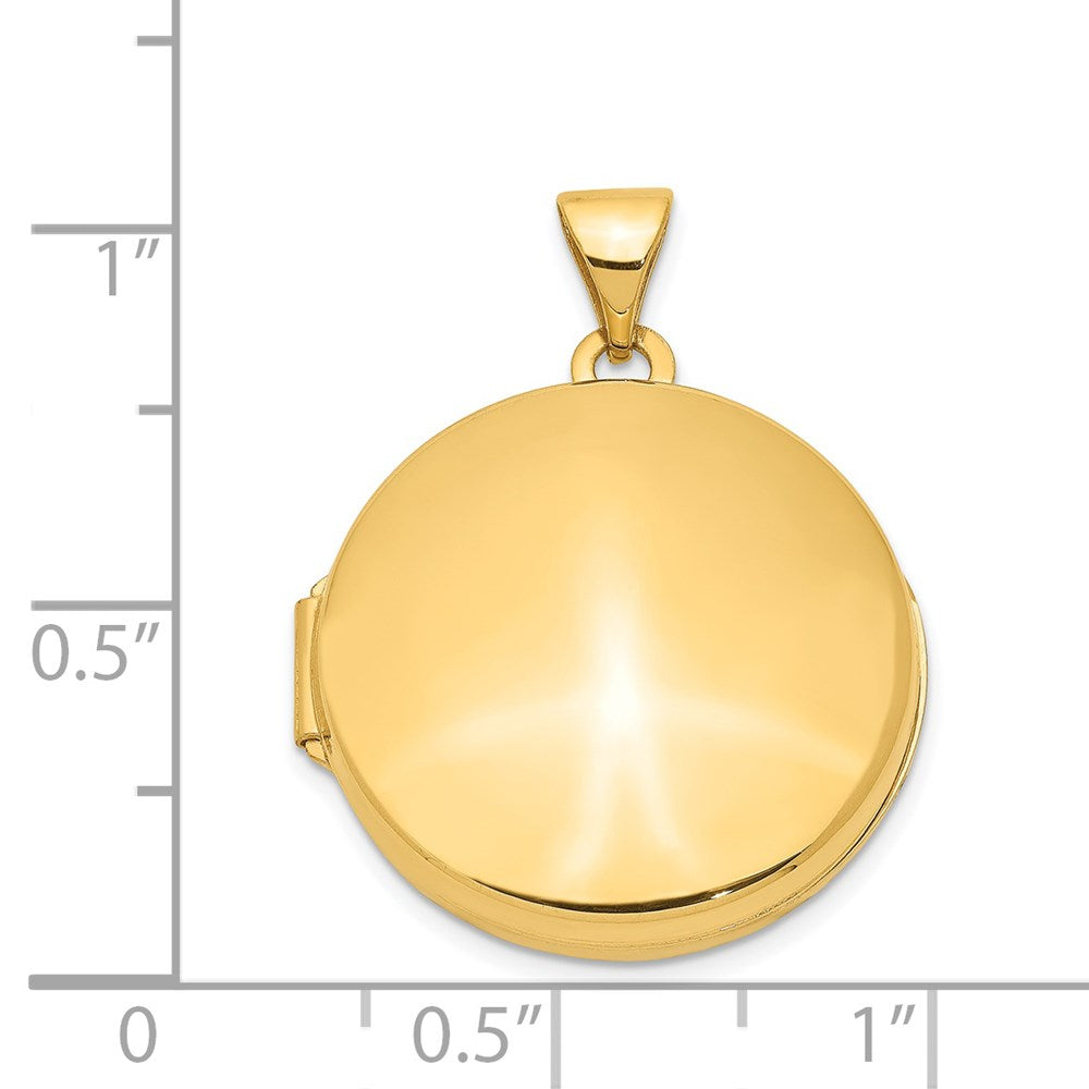 Gold Polished Circle Lockets