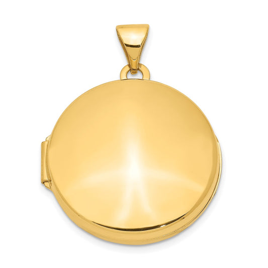 Gold Polished Circle Lockets