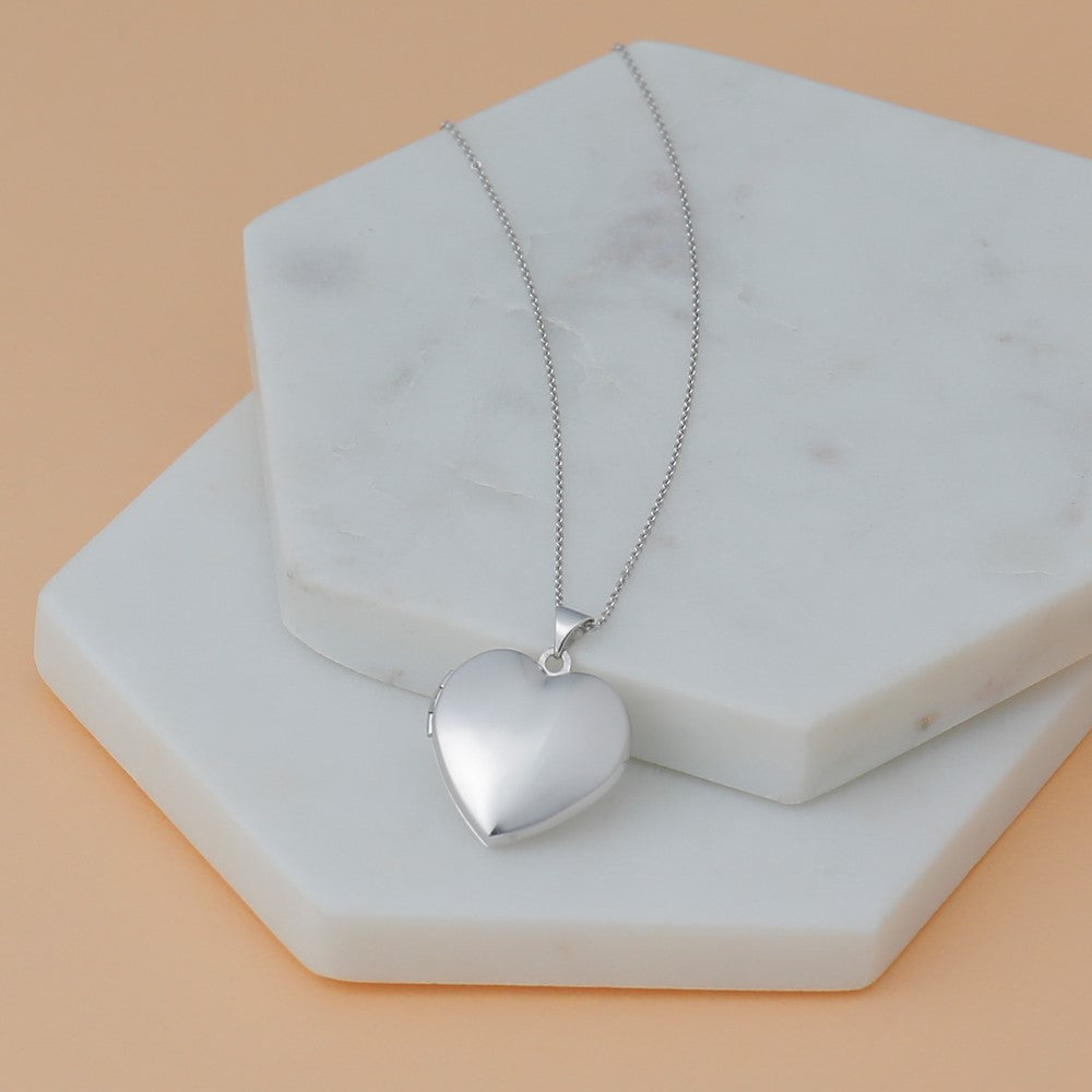 14K White Gold 18 inch .95mm Diamond-cut Cable with Lobster Clasp Chain