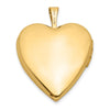 Gold Polished Heart Lockets