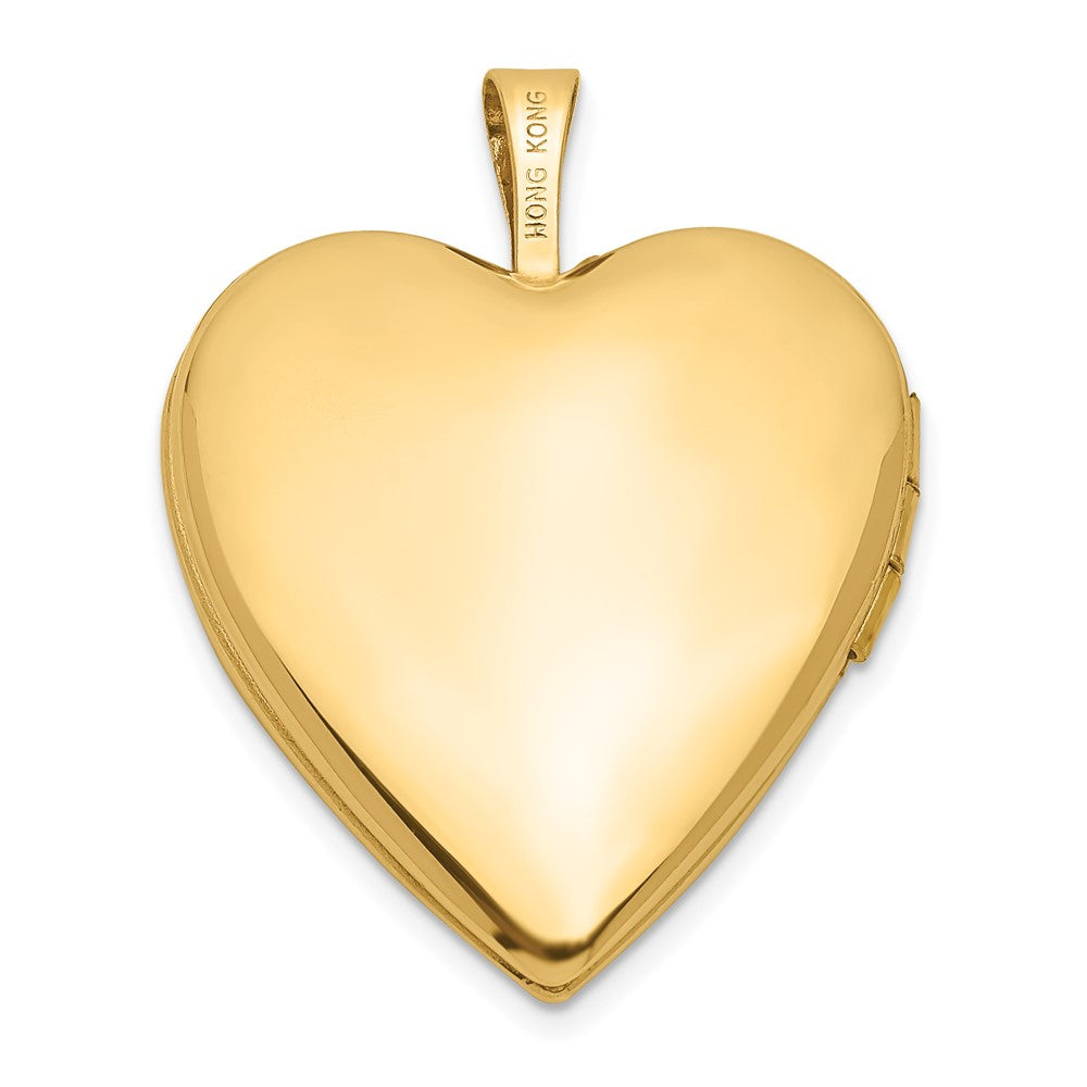 Gold Polished Heart Lockets
