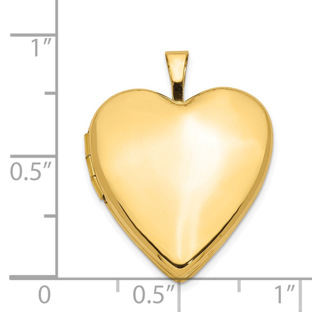 Gold Polished Heart Lockets