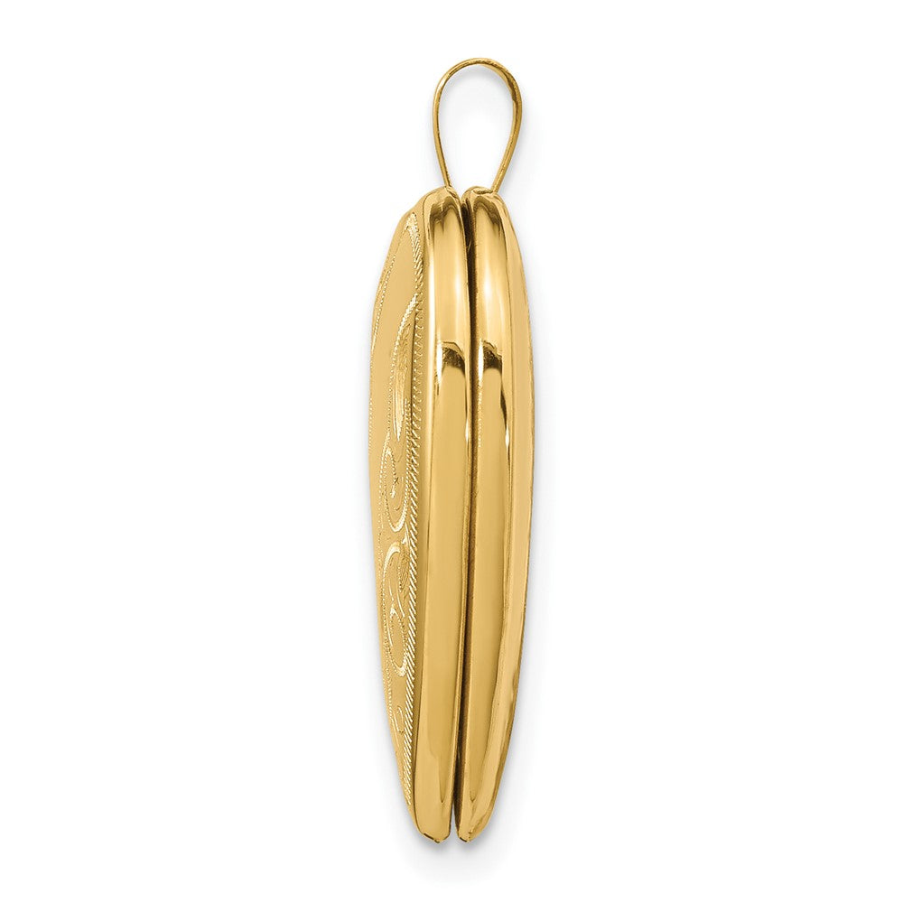 Gold Polished Heart Lockets