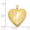 Gold Polished Heart Lockets