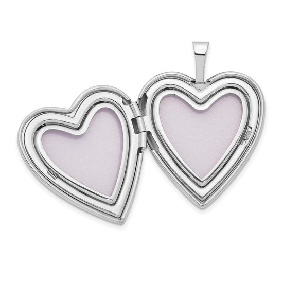 Gold Polished Diamond Heart Lockets