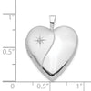 Gold Polished Diamond Heart Lockets