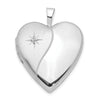 Gold Polished Diamond Heart Lockets