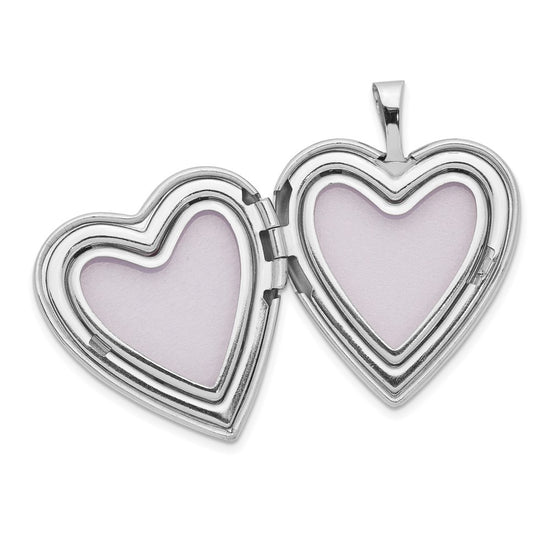 Gold Polished Diamond Heart Lockets