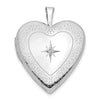 Gold Polished Diamond Heart Lockets