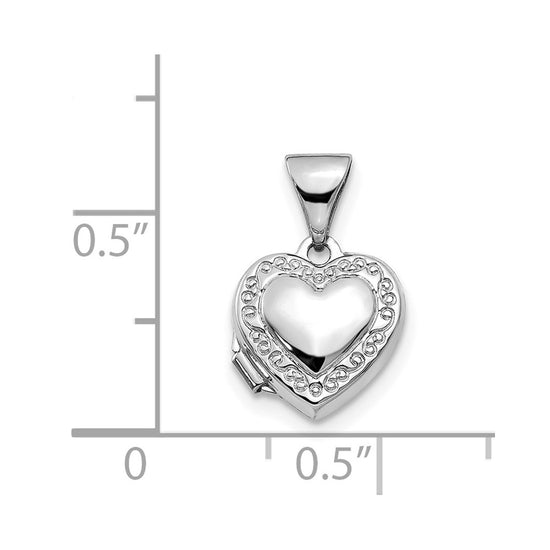 Gold Polished Heart Lockets