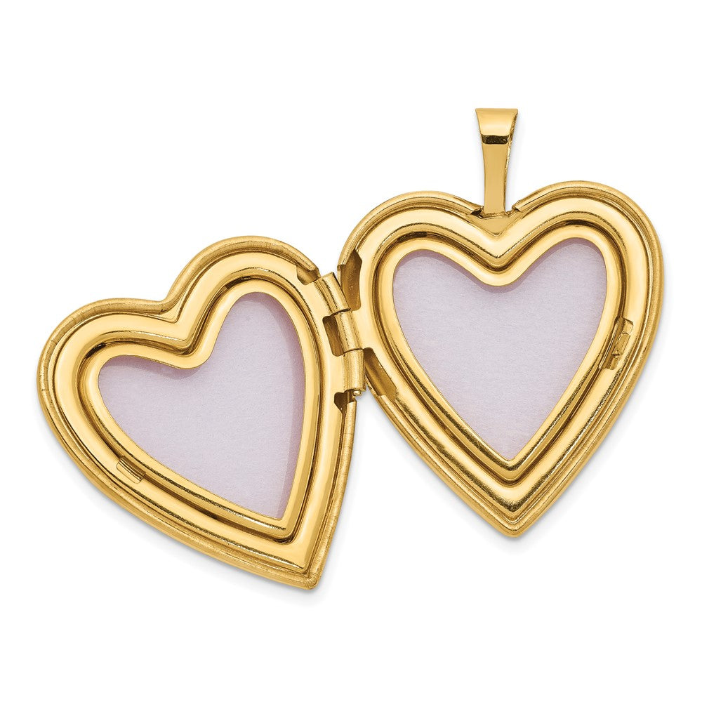 Gold Polished "I Love You"Heart Lockets