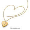 Gold Polished "I Love You"Heart Lockets