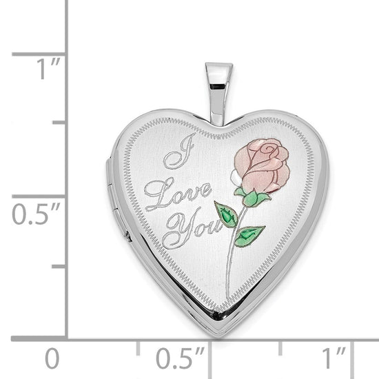 Gold Polished "I Love You"Heart Lockets