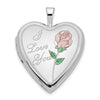Gold Polished "I Love You"Heart Lockets