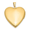 14K Pink and Green Enamel Rose 20mm Heart Locket