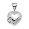 Gold Polished Heart Lockets