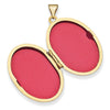 14k Fancy Half Swirl Design 26mm Oval Locket