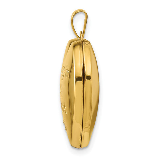 Gold Polished "Always In My Heart" Lockets