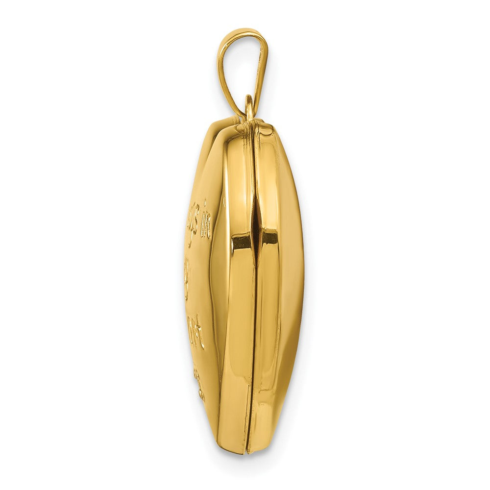 Gold Polished "Always In My Heart" Lockets