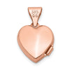 Gold Polished Heart Lockets