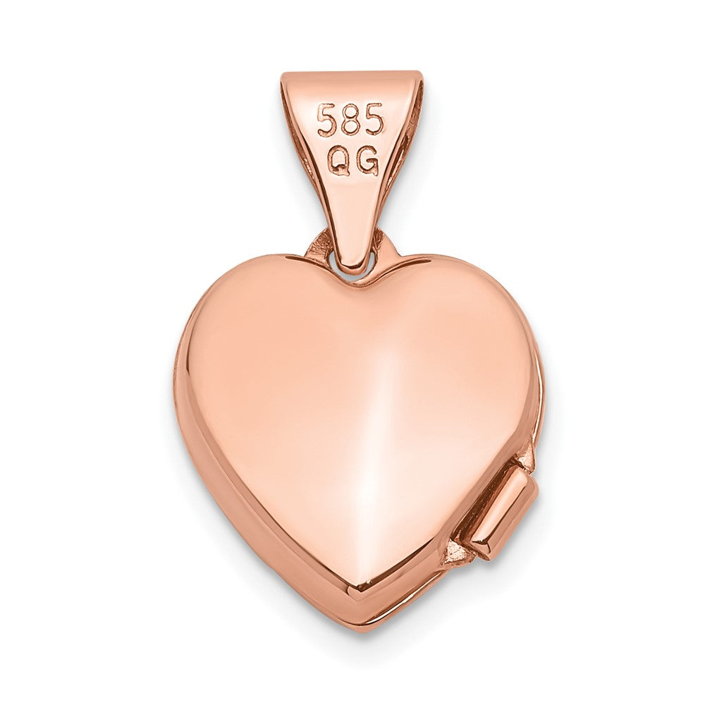 Gold Polished Heart Lockets
