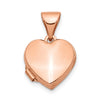Gold Polished Heart Lockets