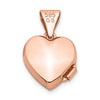 Gold Polished Heart Lockets
