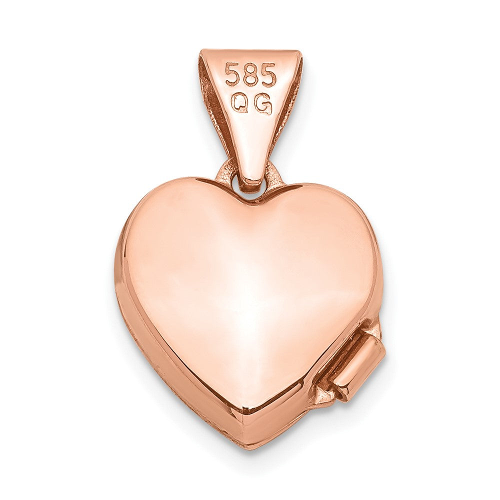 Gold Polished Heart Lockets