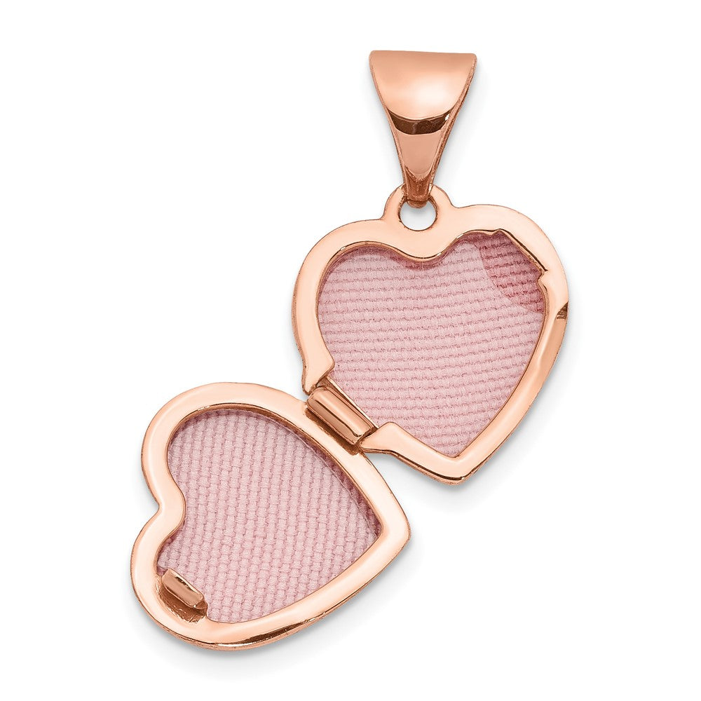 Gold Polished Heart Lockets