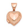 Gold Polished Heart Lockets