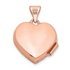 Gold Polished Heart Lockets