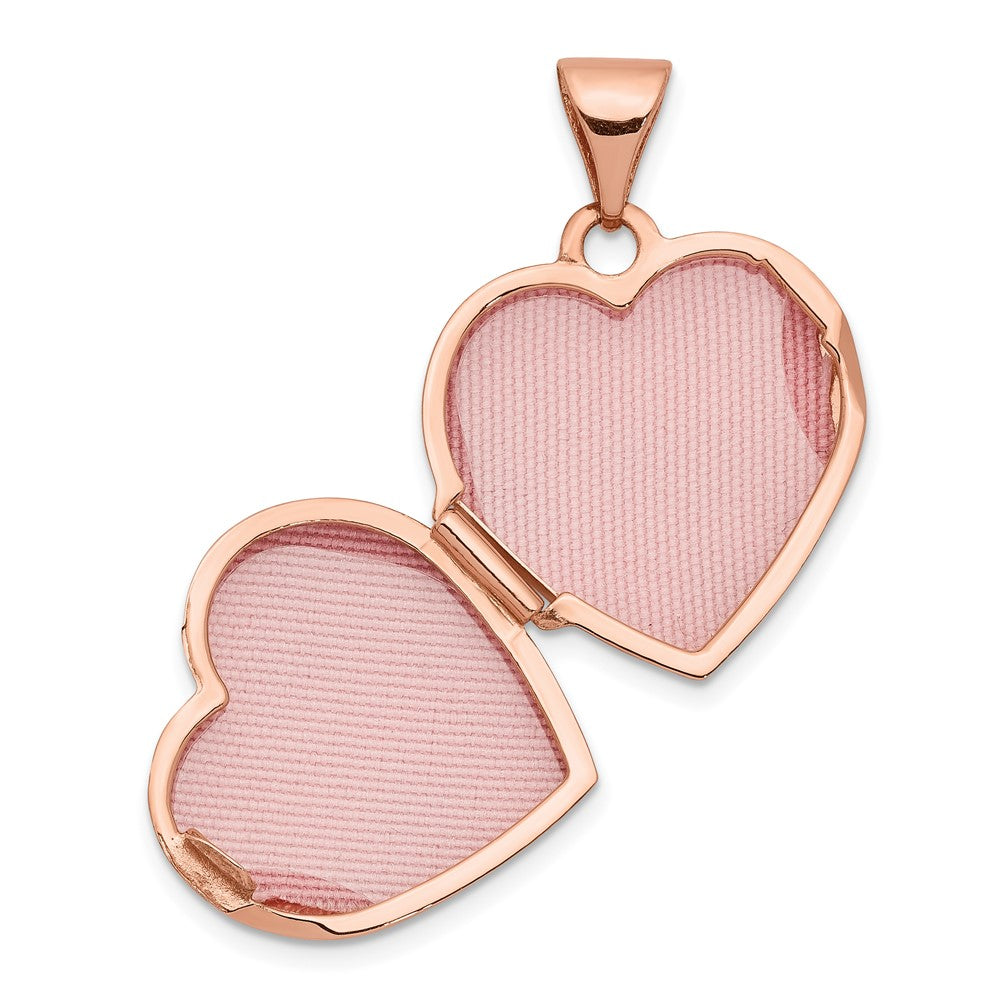 Gold Polished Heart Lockets