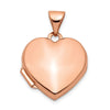 Gold Polished Heart Lockets