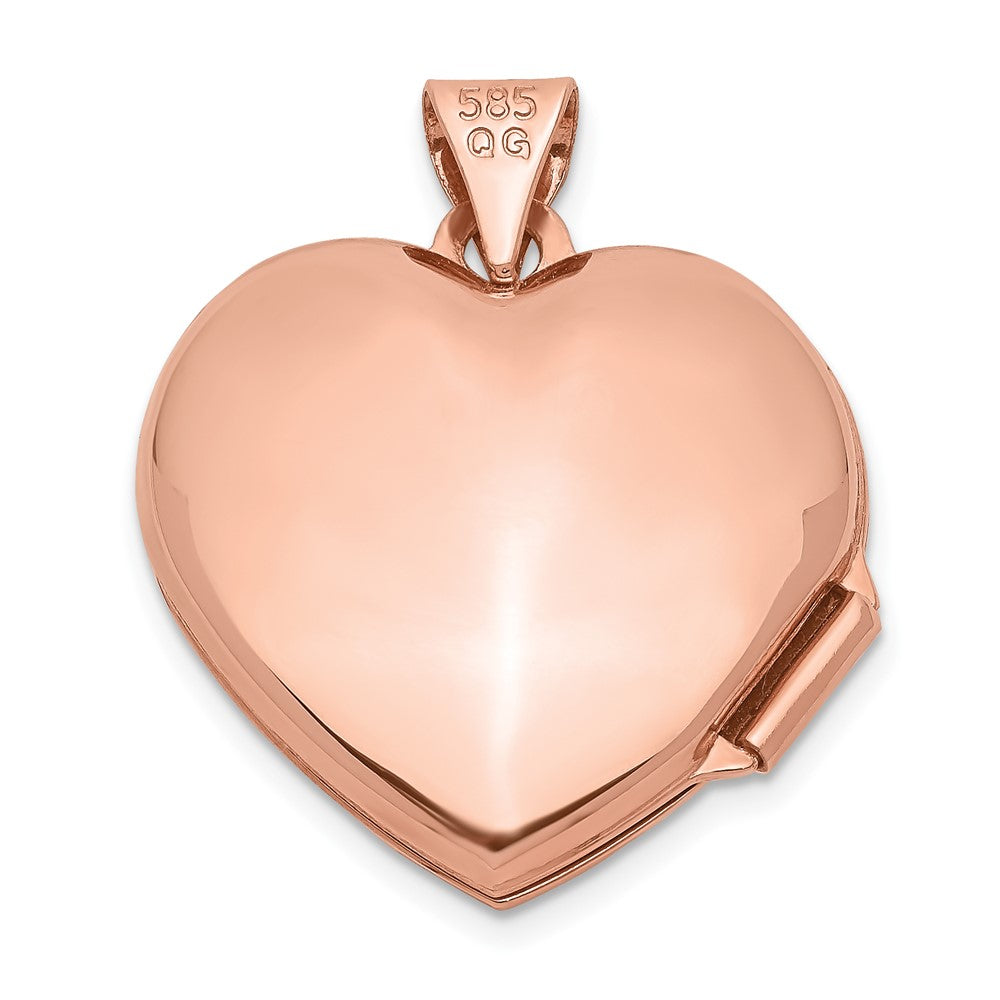 Gold Polished Heart Lockets