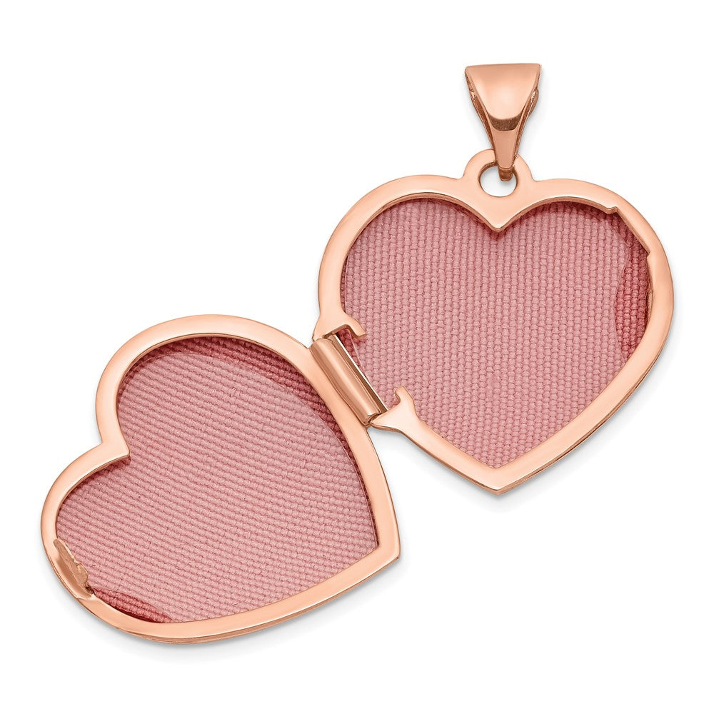 Gold Polished Heart Lockets