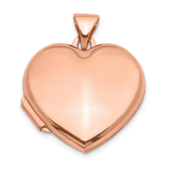 Gold Polished Heart Lockets