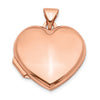 Gold Polished Heart Lockets