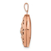Gold Polished Diamond Oval Lockets