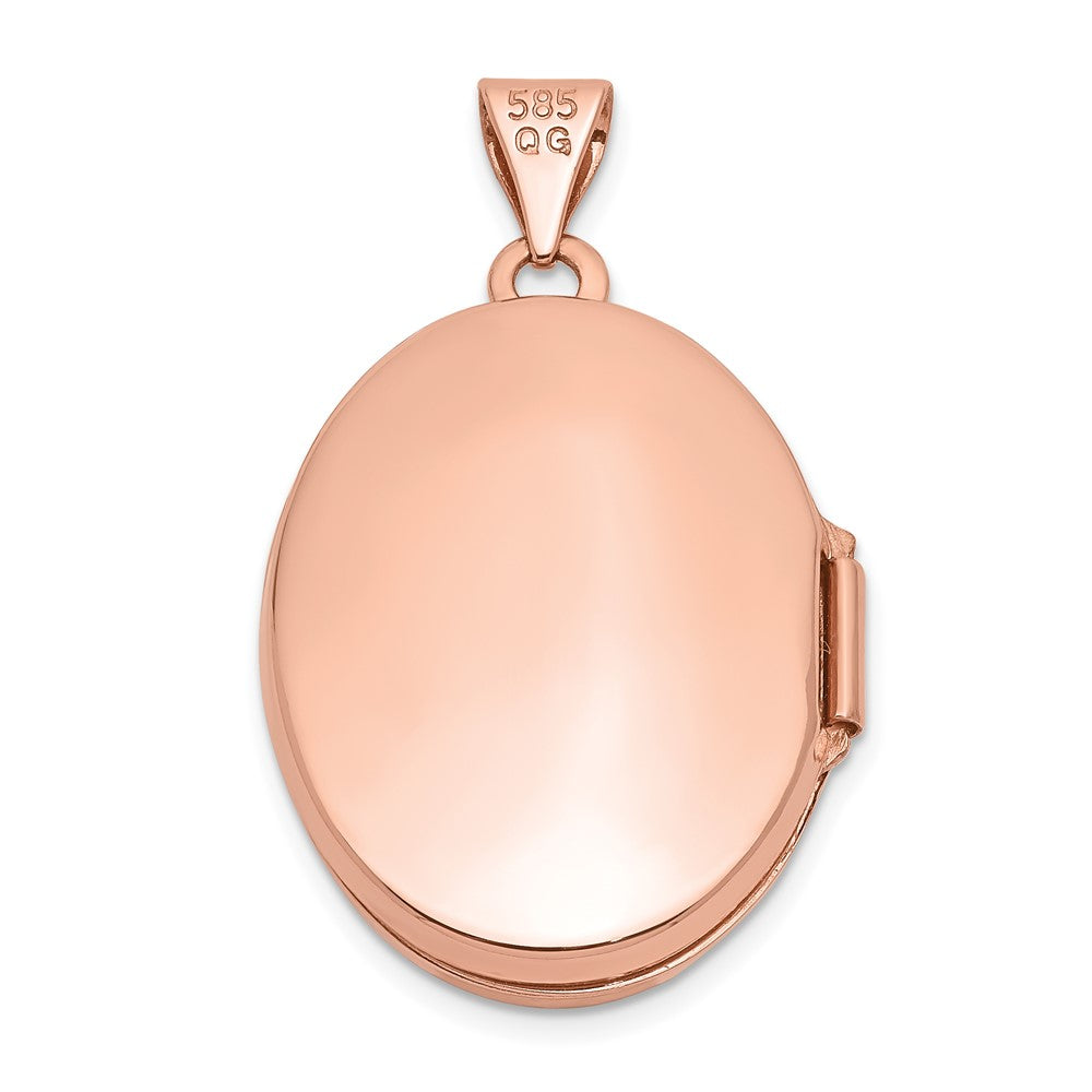 Gold Polished Diamond Oval Lockets
