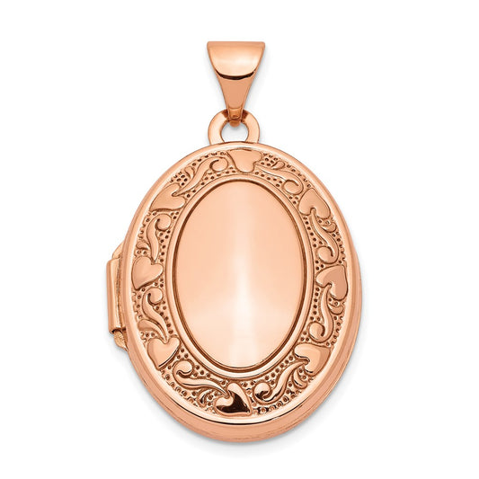 Gold Polished Oval Lockets