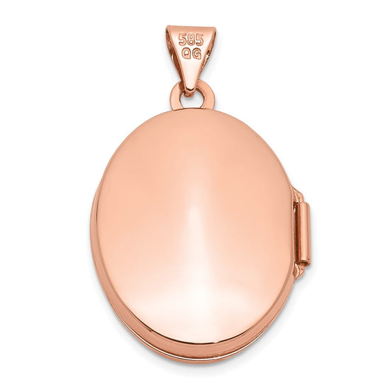 Gold Polished Oval Lockets